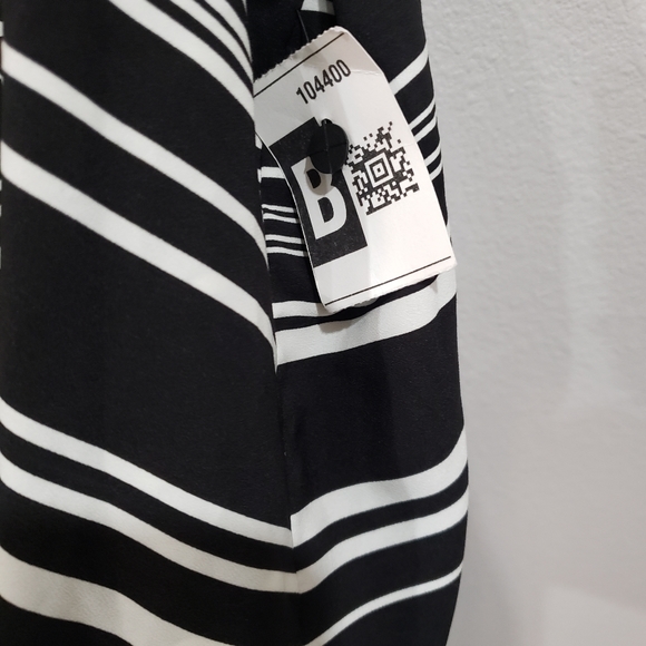 Spenser Jeremy Black & White Striped Sleeveless Romper, Size 6, w/Scoop Neck, - Picture 7 of 12